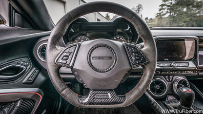 2016-2019 Camaro Carbon Fiber LG364 Steering Wheel Trim Covers - view 3