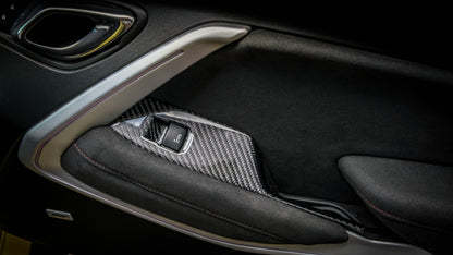 2016-2019 Camaro Carbon Fiber LG365 Window Switch Bezels - view 4