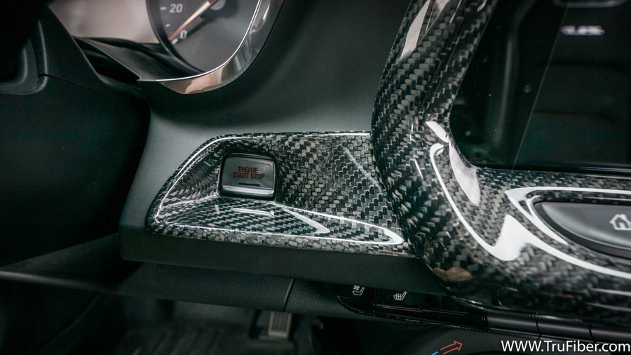 2016-2019 Camaro Carbon Fiber LG366 Start Stop Button Cover - view 2