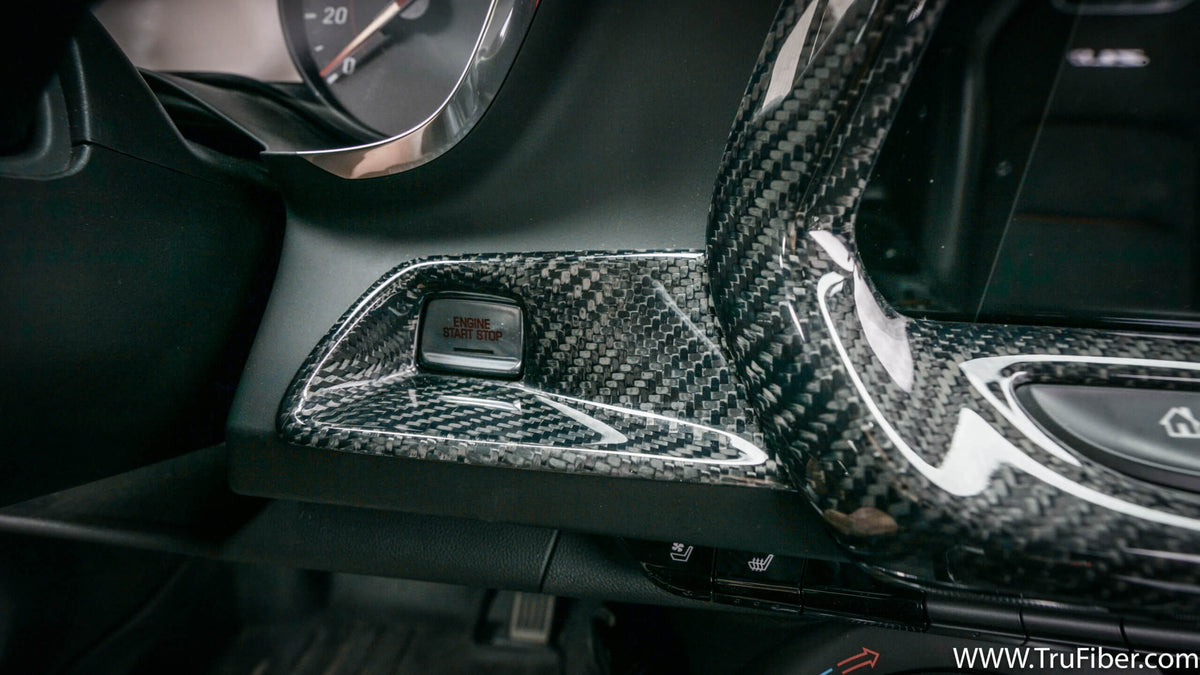 2016-2019 Camaro Carbon Fiber LG366 Start Stop Button Cover - view 2
