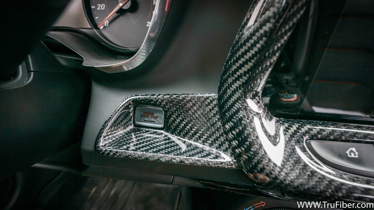 2016-2019 Camaro Carbon Fiber LG366 Start Stop Button Cover - view 3