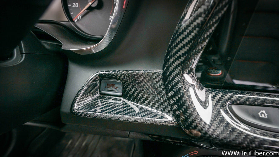 2016-2019 Camaro Carbon Fiber LG366 Start Stop Button Cover - view 3
