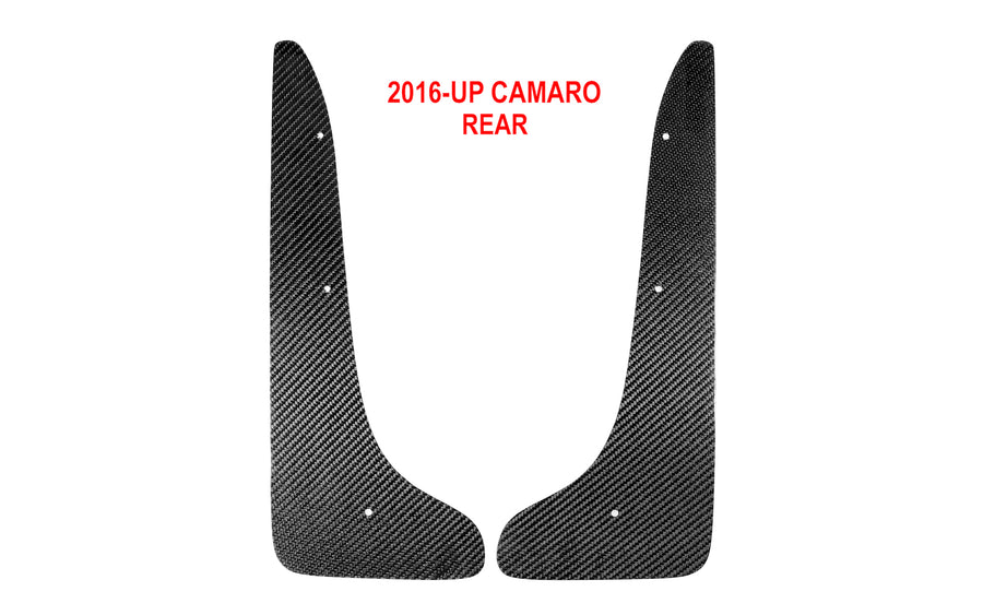 2016-2019 Camaro Carbon Fiber LG441 Rear Splash Guards - view 2
