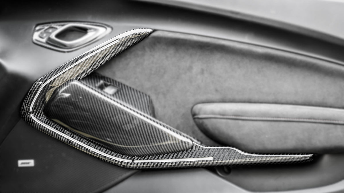 2016-2019 Camaro Carbon Fiber LG455 Door Trim Bezel Covers - view 3