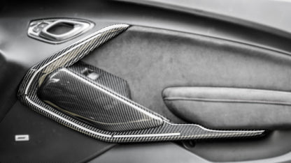 2016-2019 Camaro Carbon Fiber LG455 Door Trim Bezel Covers - view 3