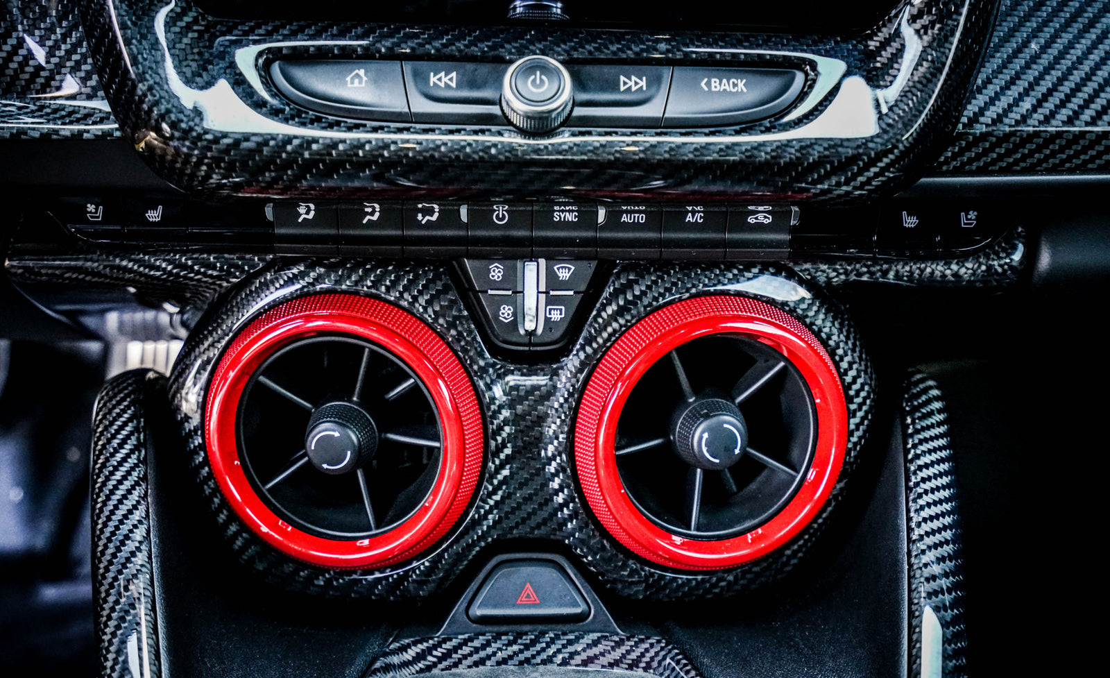 2016-2019 Camaro Carbon Fiber LG564 Air Vent Bezel