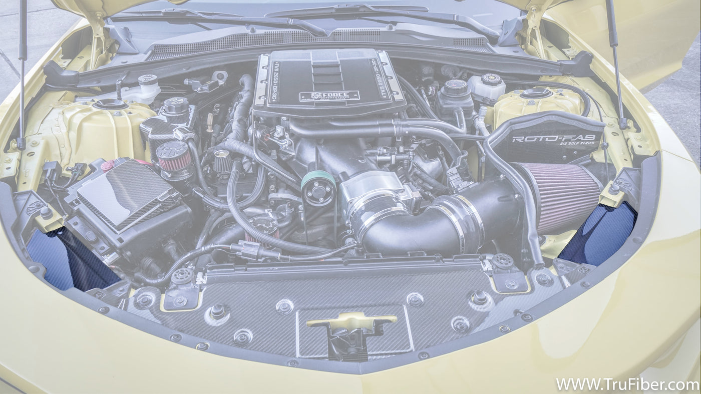 2016-2023 Camaro Carbon Fiber Radiator Extensions