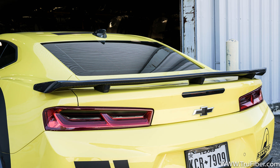 2017-2023 Camaro Carbon Fiber DCA70 Rear Spoiler - view 3