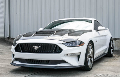 2018-2019 S550 Mustang Carbon Fiber A72 Ram Air Hood - view 2