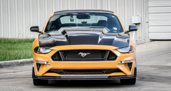 2018-2022 S550 Mustang Carbon Fiber A49-3 Hood - view 2