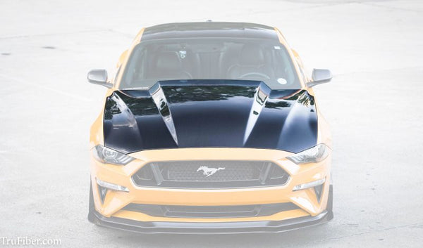 2018-2022 S550 Mustang Carbon Fiber A49-3 Hood