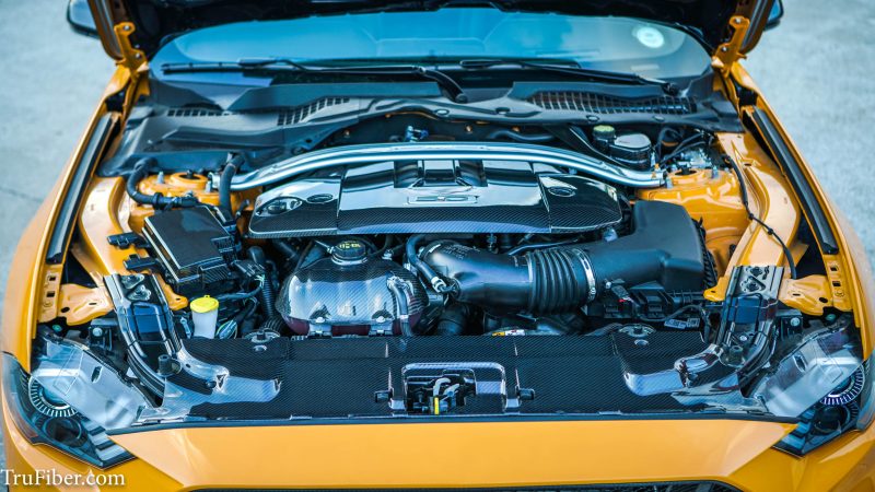 2018-2022 S550 Mustang Carbon Fiber LG350 Engine Cover - view 3