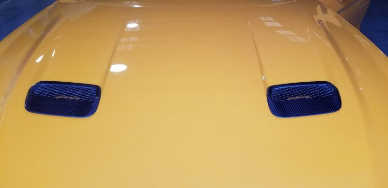 2018-2023 S550 Mustang Carbon Fiber LG354 Hood Vents - view 2