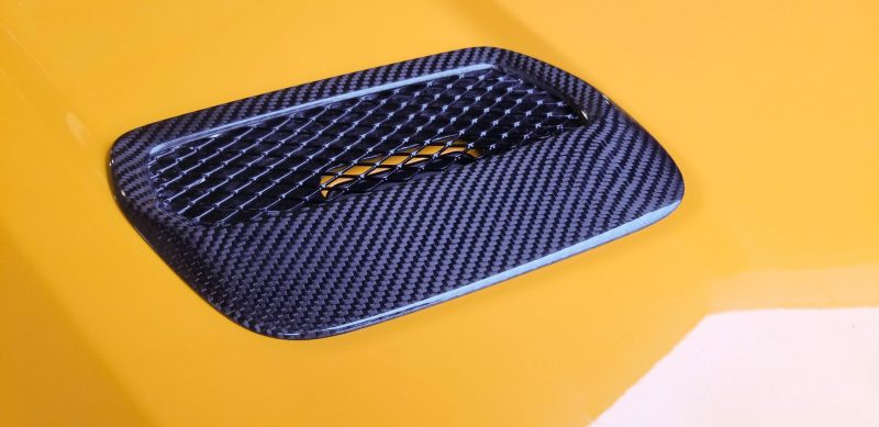 2018-2023 S550 Mustang Carbon Fiber LG354 Hood Vents - view 3