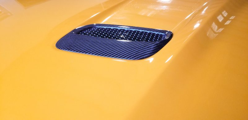 2018-2023 S550 Mustang Carbon Fiber LG354 Hood Vents - view 4