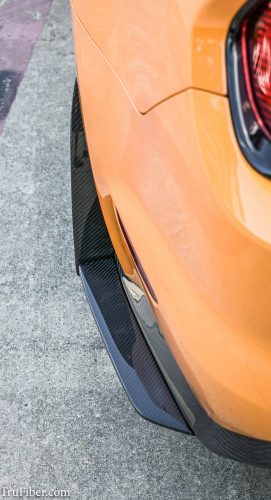 2018 -2023 S550 Mustang Carbon Fiber LG392 Rear Diffuser Splitters - view 3