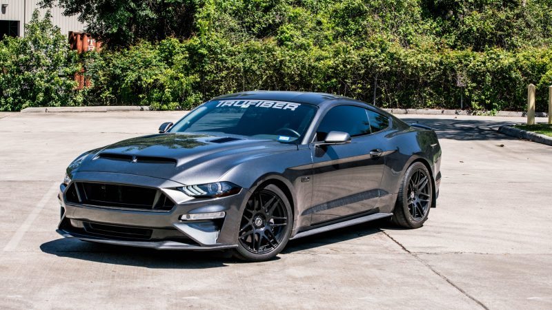 2018-2023 S550 Mustang Fiberglass A53 Ram Air Hood - view 2