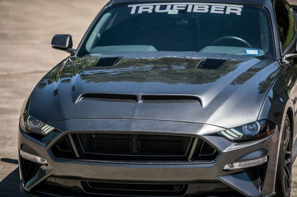 2018-2023 S550 Mustang Fiberglass A53 Ram Air Hood