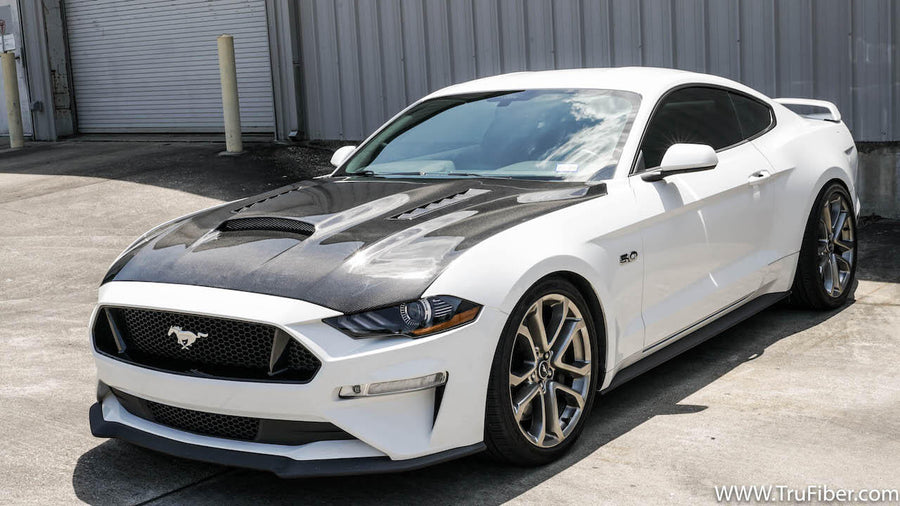 2018-2019 Mustang Carbon Fiber A72 Ram Air Hood vendor-unknown