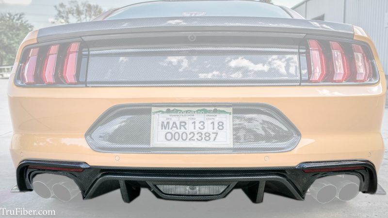 2018 S550 Mustang Carbon Fiber LG355 Rear Diffuser - view 5