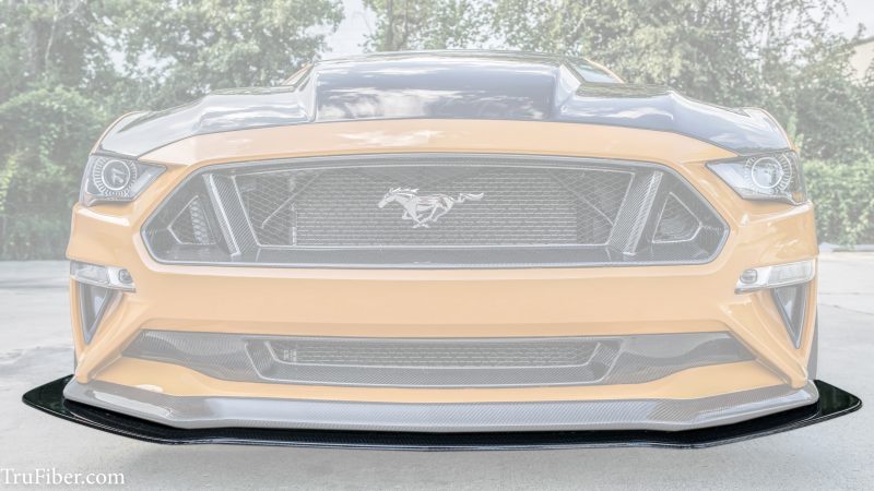 2018 S550 Mustang Carbon Fiber LG387 Front Splitter - view 3