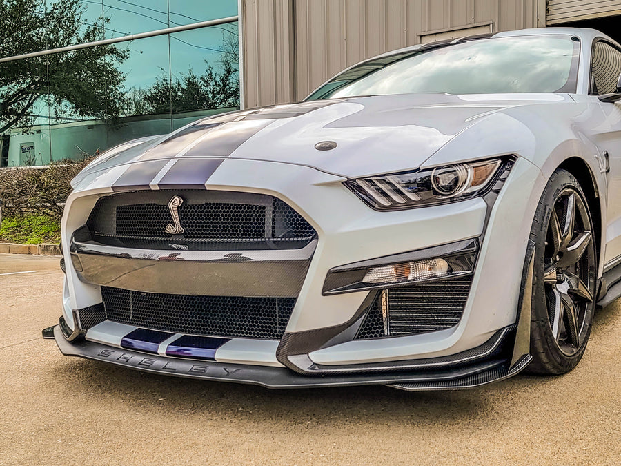 2022-2023 S550 Mustang GT500 Carbon Fiber LG533KR Front Bumper Lower Trims - view 4