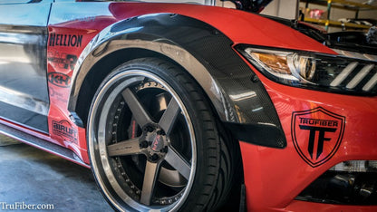 2015-2017 Mustang Carbon Fiber LG267-T Front Fender Flares - EXCLUSIVE