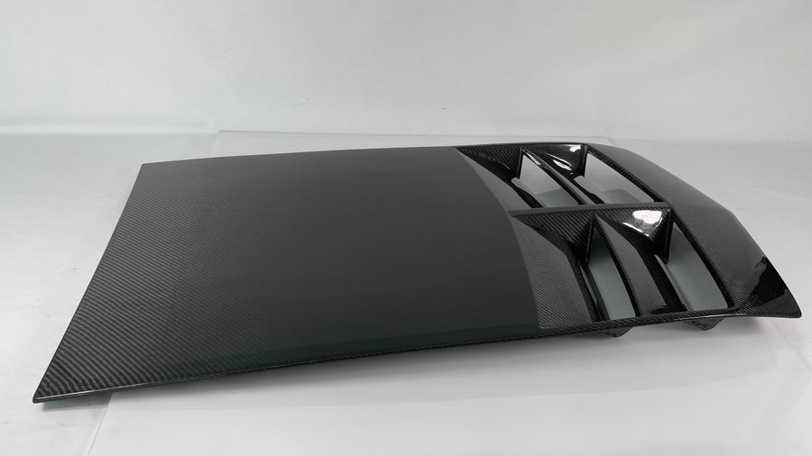 Blem 2009-2013 Camaro Carbon Fiber LG162 Hood Insert (fits ZL1) - TRUFIBER.COM