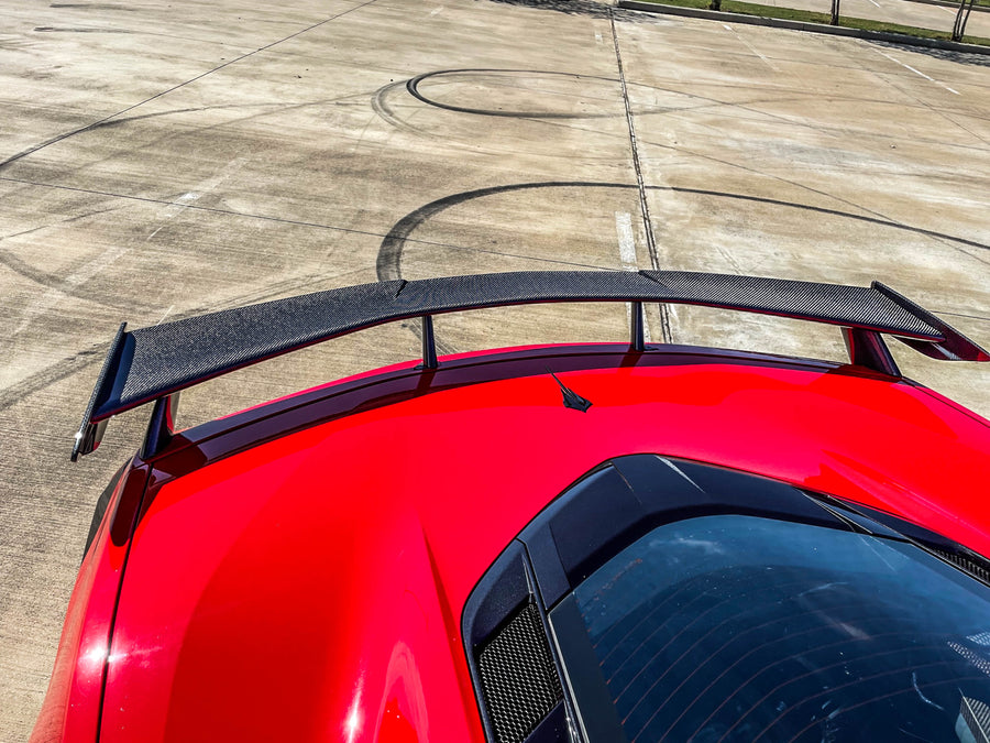 2022 C8 Corvette Carbon Fiber DCA72 Rear Spoiler