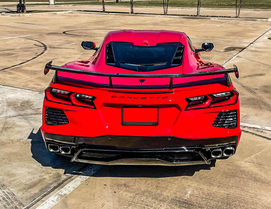 2022 C8 Corvette Carbon Fiber DCA72 Rear Spoiler