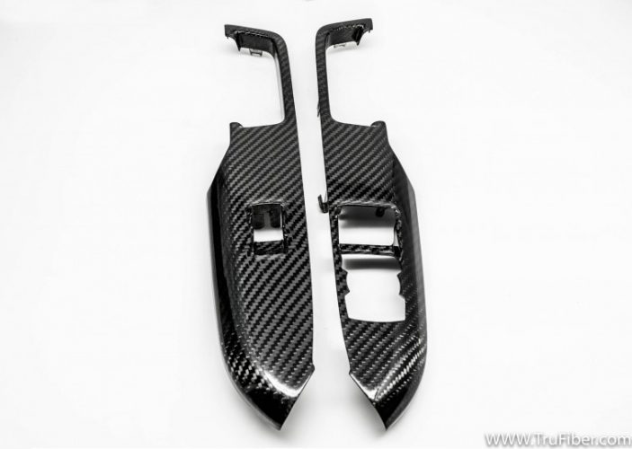 2015-2018 Mustang Carbon Fiber LG320 Window Switch Bezels (RHD)