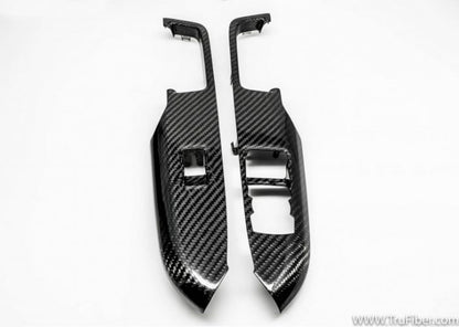 2015-2018 Mustang Carbon Fiber LG320 Window Switch Bezels (RHD)
