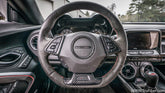 2016-2019 Camaro Carbon Fiber LG364 Steering Wheel Trim Covers - EXCLUSIVE