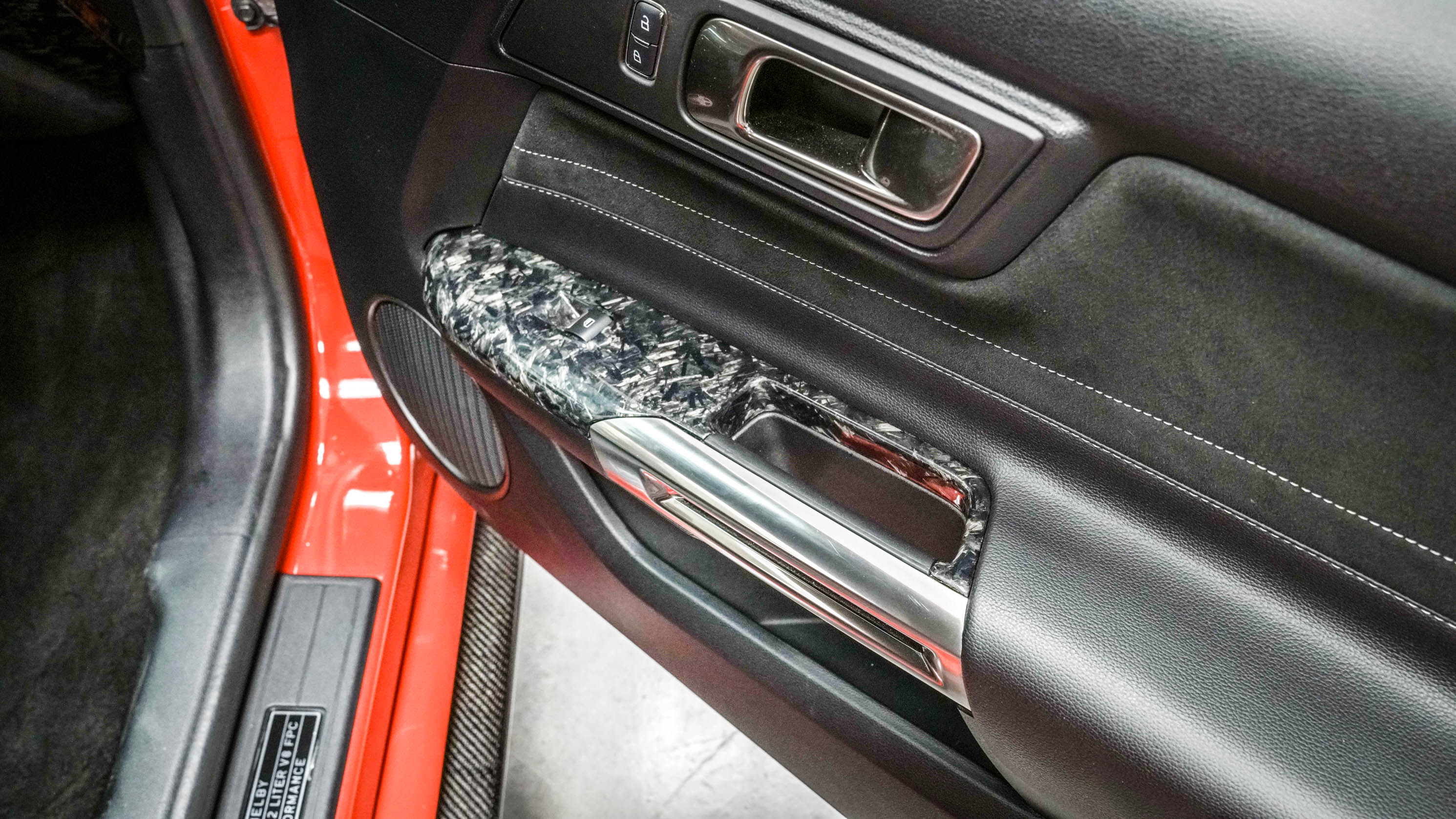 2015-2021 Mustang Forged Carbon Fiber LG240 Window Switch Bezels - EXCLUSIVE