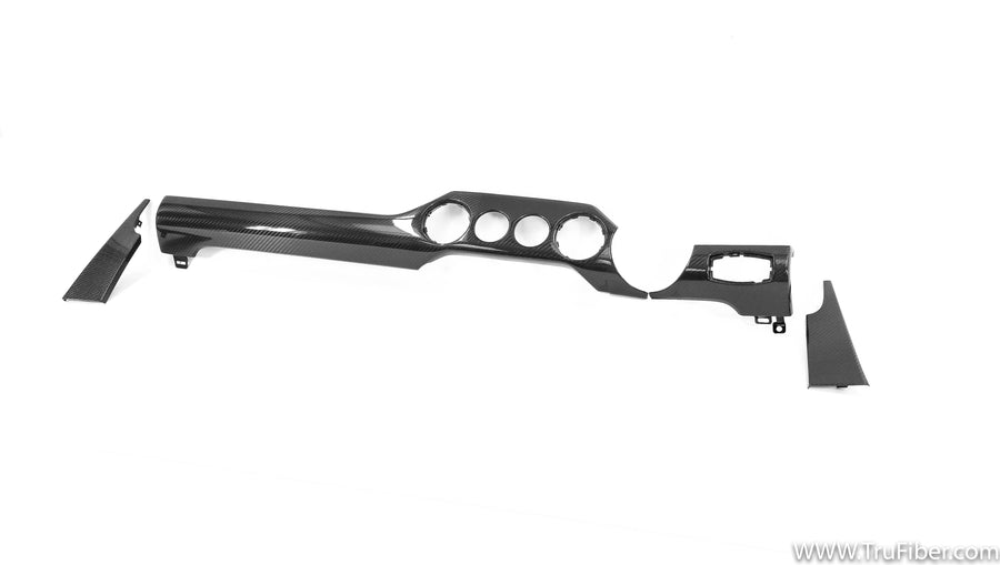 2015-2022 Mustang Carbon Fiber LG460 Dual Gauge Dash Kit (RHD)