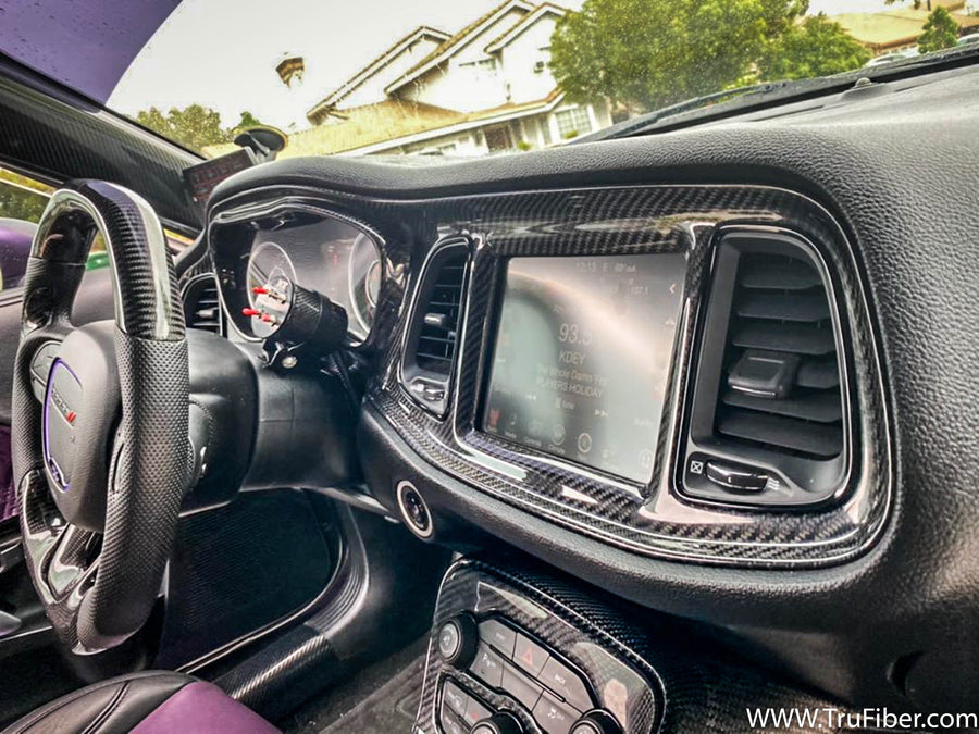 2015-2023 Challenger Carbon Fiber LG464 Instrumental Cluster Bezel - EXCLUSIVE
