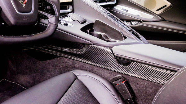 C8 Corvette Carbon Fiber LG566 Center Console Lower Side Panels