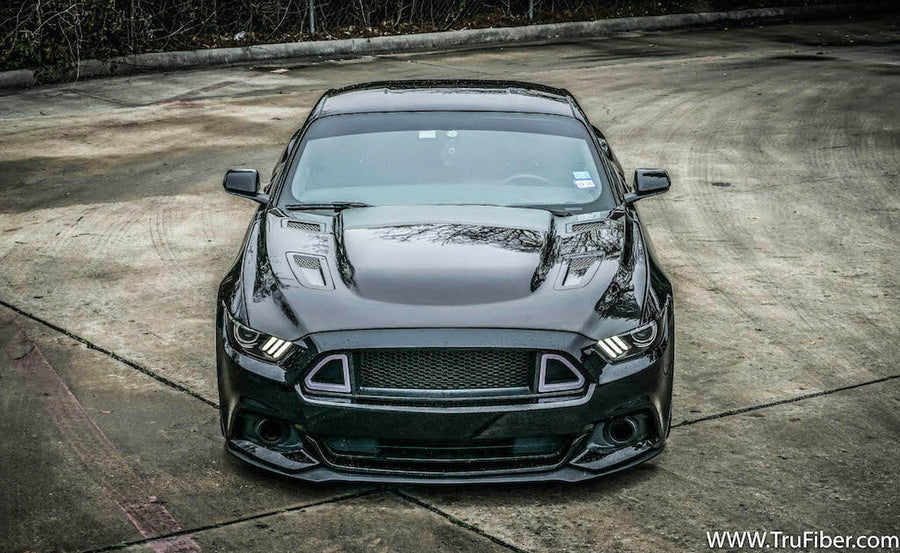 2015-2017 Mustang Carbon Fiber A83 Hood - EXCLUSIVE