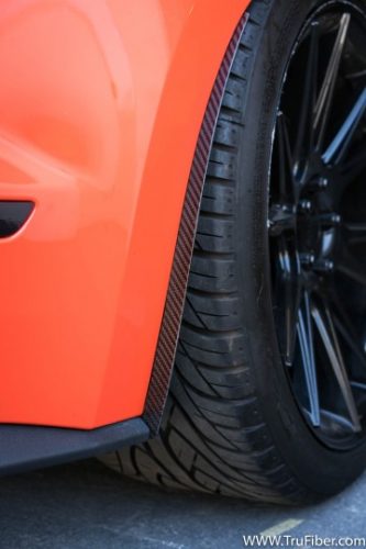 2015-2017 Mustang Carbon Fiber LG314 Splash Guards (Rear)