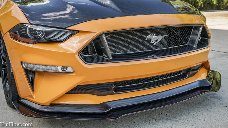 2018-2023 Mustang Carbon Fiber Front Bumper Upper Grille LG353