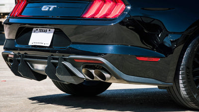 2018-2019 Mustang Carbon Fiber LG407 Rear Diffuser Fins - EXCLUSIVE