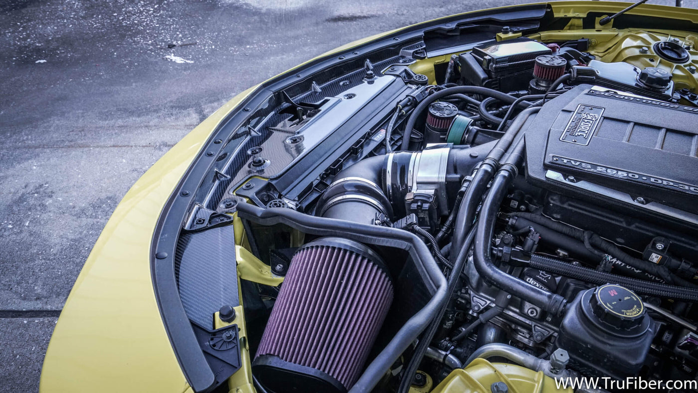 2016-2023 Camaro Carbon Fiber Radiator Cover & Extensions