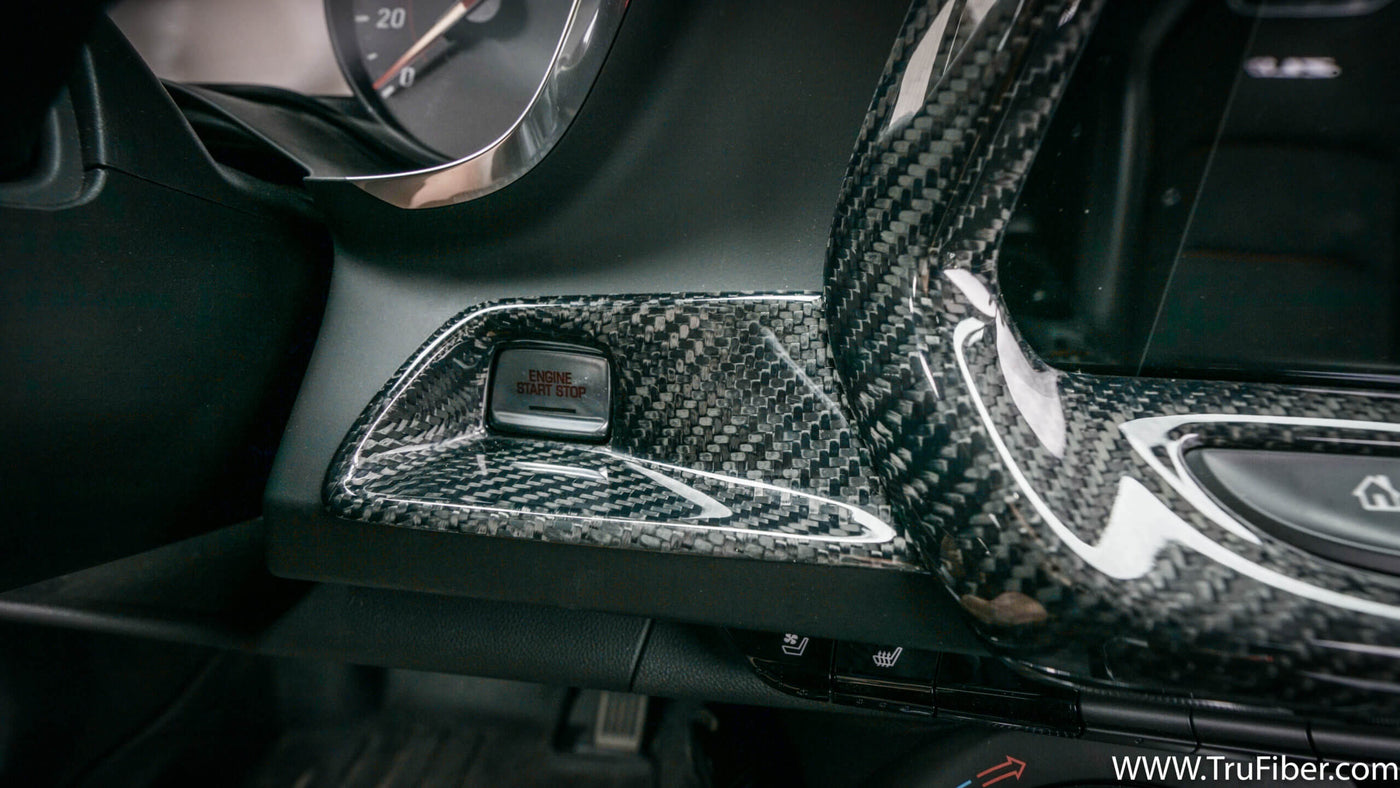 2016-2019 Camaro Carbon Fiber LG366 Start Stop Button Cover - EXCLUSIVE