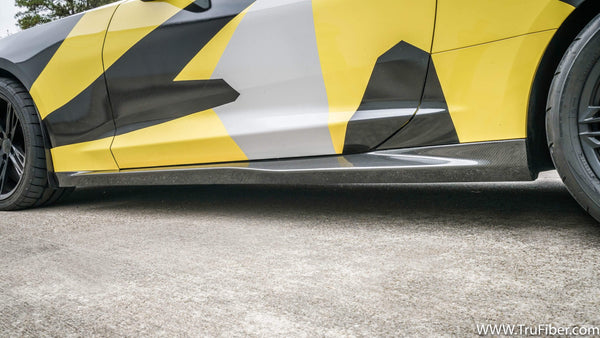 2016-2019 Camaro Carbon Fiber XR12 Side Skirt Covers - EXCLUSIVE vendor-unknown