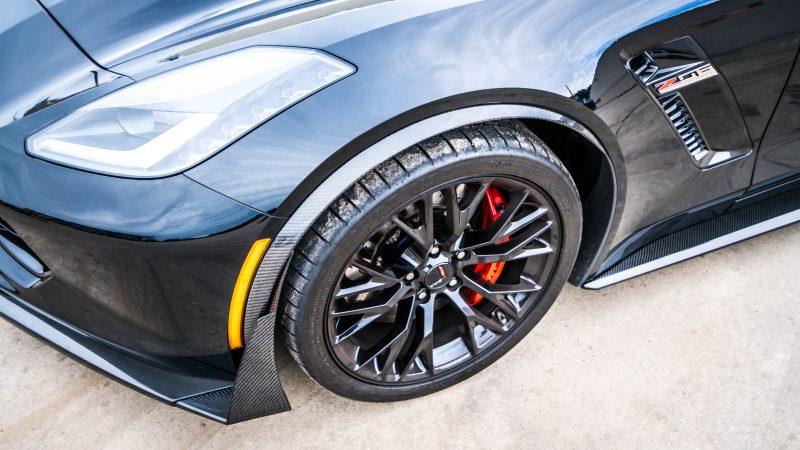 2014-2017 Corvette Carbon Fiber LG264-AC Fender Arch Moldings