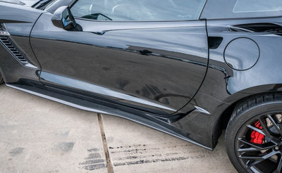 2014-2019 Corvette Z06 Carbon Fiber LG265-AC Side Skirt Splitters