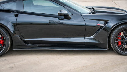 2014-2019 Corvette Z06 Carbon Fiber LG265-AC Side Skirt Splitters