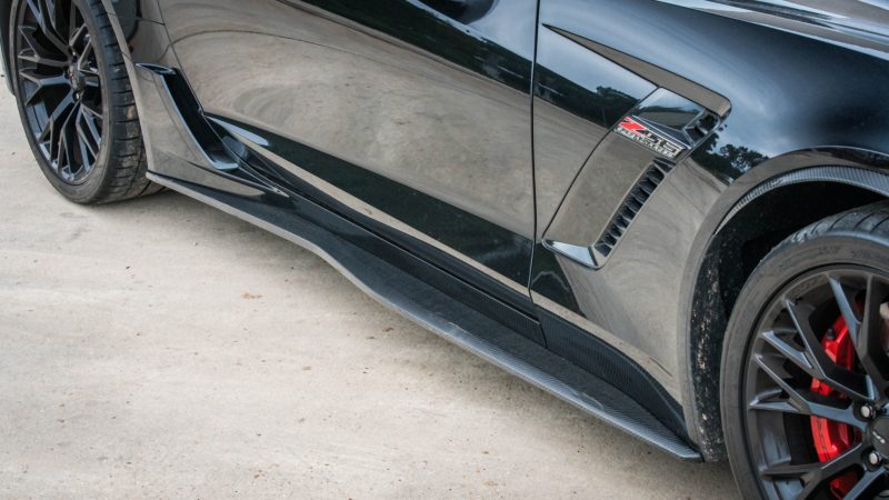 2014-2019 Corvette Z06 Carbon Fiber LG265-AC Side Skirt Splitters