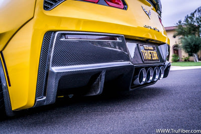 2014-2016 Corvette Carbon Fiber LG305-AC Rear Diffuser V2