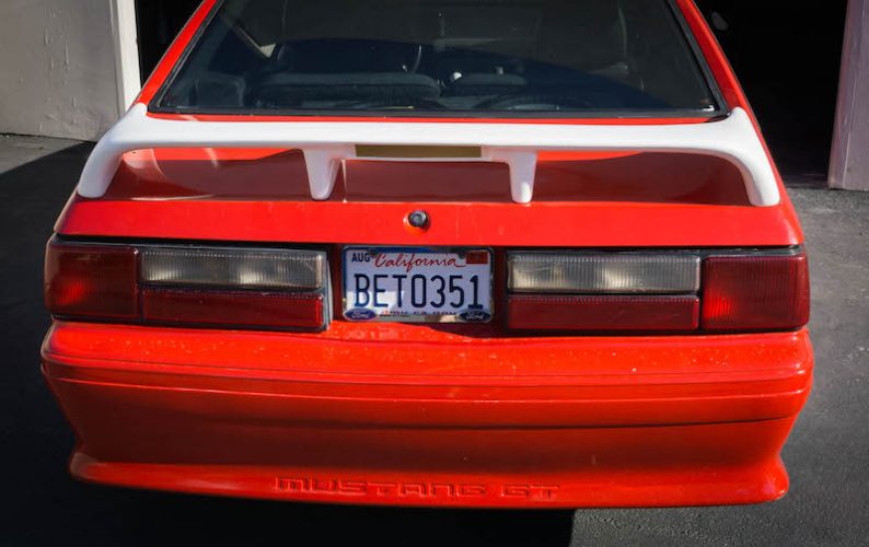 1987-1993 Mustang Fiberglass DCA61 Rear Spoiler-TRUFIBER.COM